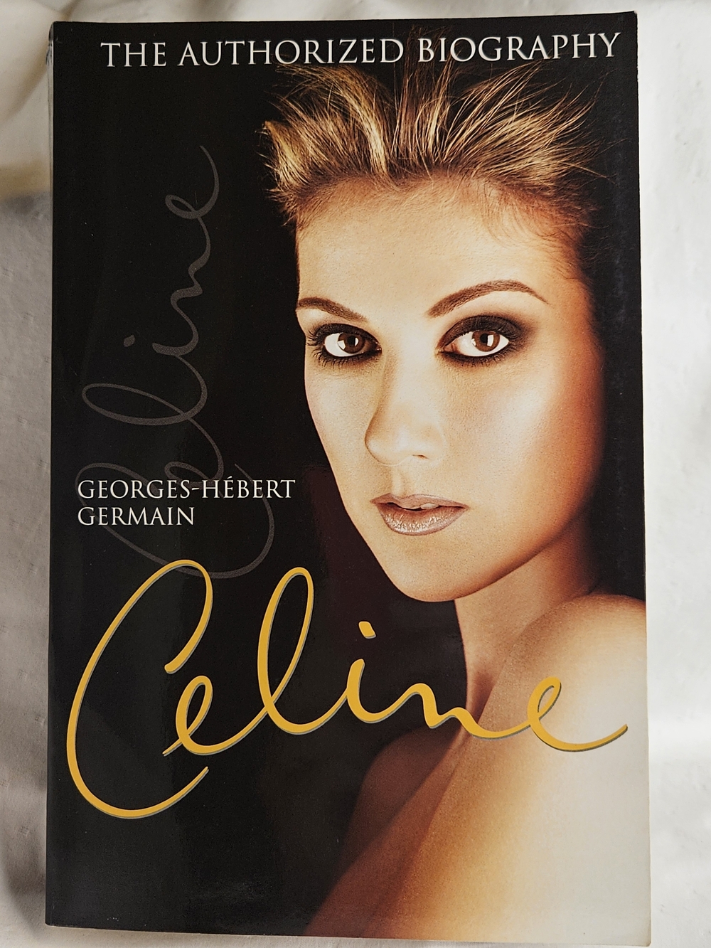 Celine: Authorized Biography Celine Dion Biography Book Black Gold Soft Cover